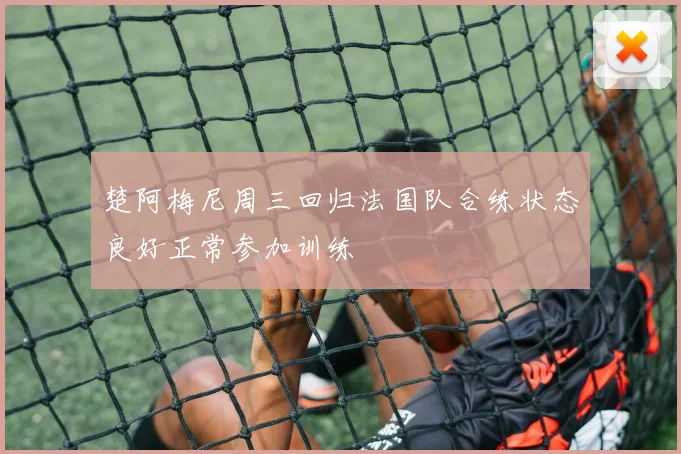 楚阿梅尼周三回归法国队合练状态良好正常参加训练